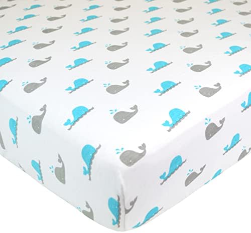 American Baby Company Cotton Fitted Crib Sheet 52x28 by AmericanBabyCompany