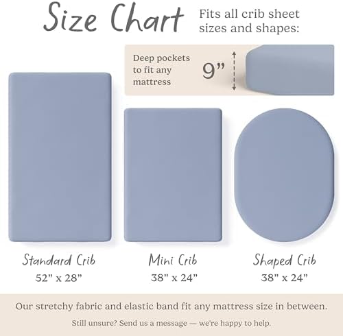 Sorrel + Fern Baby Crib Sheets Neutral, Fitted 2-Pack - Image 3