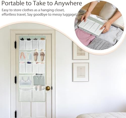 16 Pockets- Over Door Hanging Storage Organizer - Image 2