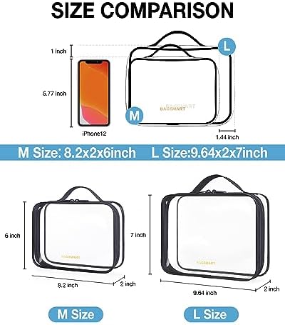 BAGSMART Clear Toiletry Bag - Image 2
