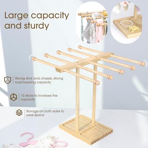 POVETIRE Headband Holder Stand Bow Organizer - Image 3