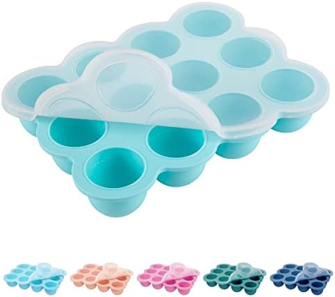 Silicone Freezer Tray with Soft Lid, 1.5oz x 12 Pods by HIWOOD