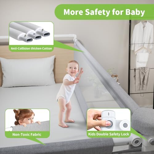 3-Piece Queen Size Bed Rail for Toddlers - Image 5
