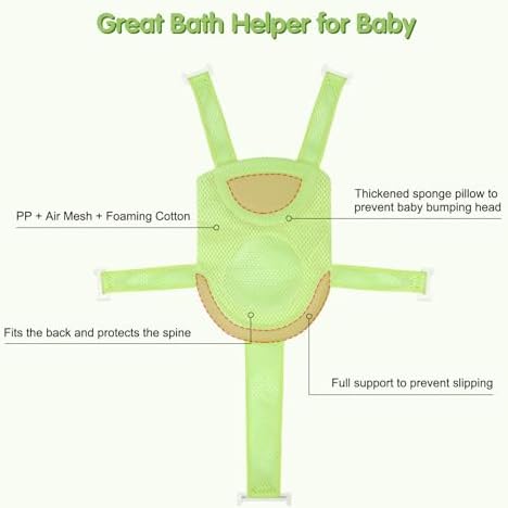 Colorlife Baby Bath Seat Support Net Infant Bathing Seat Support Mat, - Image 6