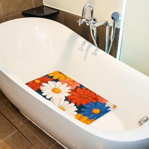 Non Slip Bathtub and Shower Mat 26.8x15.1 inch, Bath Mat - Image 5