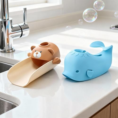 Skyroku Toddler Faucet Extender & Blue Bathtub Spout Cover, Sink Extender by SKYROKU