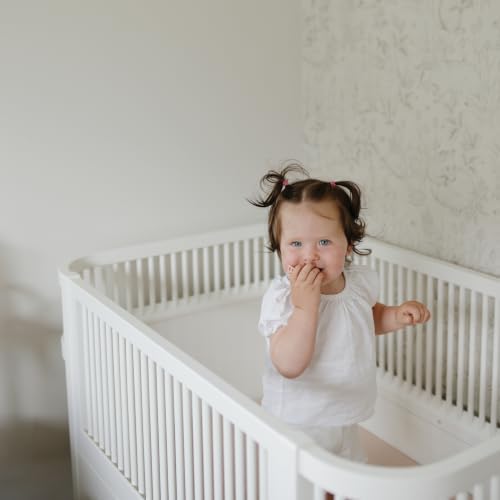 mushie Extra Soft Muslin Fitted Crib Sheet | 192 Thread Count | 28"x 52" - Image 3
