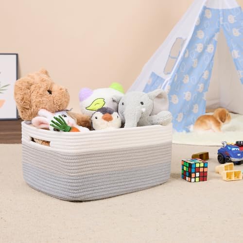 MiniArk Large Storage Baskets for Shelves, Baby Nursery, Toy Baskets Box - Image 5