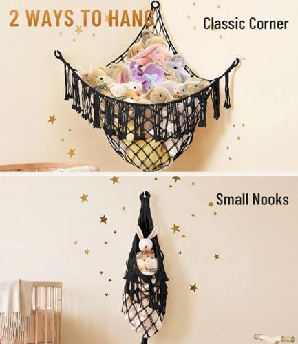 Lare Stuffed Animal Storage Hammock Corner Net - Image 6