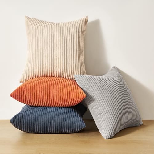 Topfinel Pack of 4 Decorative 22x22 Inch Velvet Pillow Covers Boho Couch Throw - Image 6
