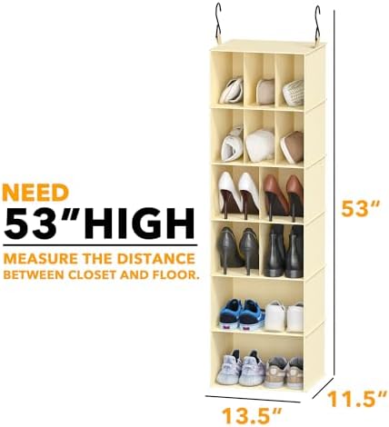 SpaceAid 2 Pack Hanging Closet Organizer and Storage - Image 2