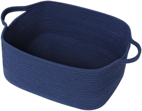 Large Blue Storage Basket, 16.5" x 12.5" x 7" Big Gift Basket Empty, by Unknown
