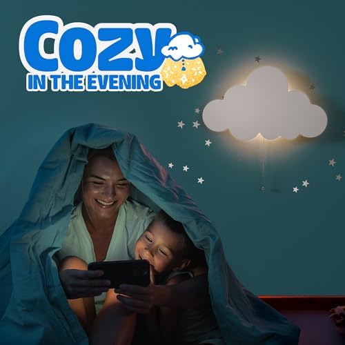 Cloud Light - Floating Cloud Wall Lamp | Baby Nursery Cloud Night Light - Image 5