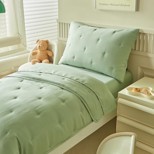 DuShow Green 4 Pieces Toddler Bedding Set - Image 6