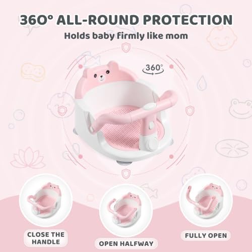 Baby Bath Seat for Babies 6 Months & Up, Toddler Bathtub Chair - Image 2