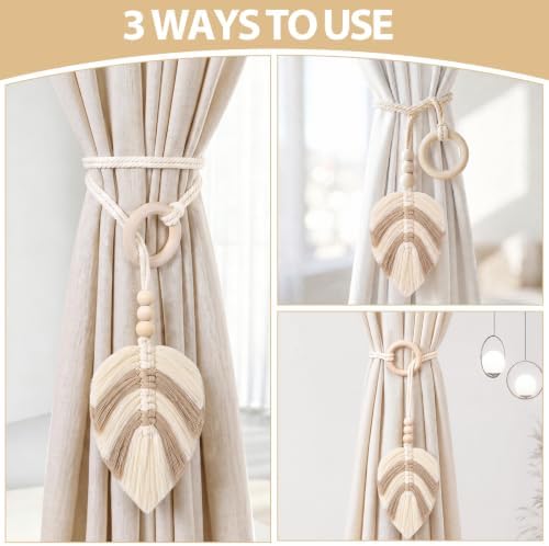 Novabright 4 Pack Boho Curtain Tiebacks - Image 4