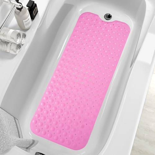 ZHICHENG Bath Tub and Shower Mats, Non-Slip 39 x 16 Inch Extra Long Bath Mat by Unknown