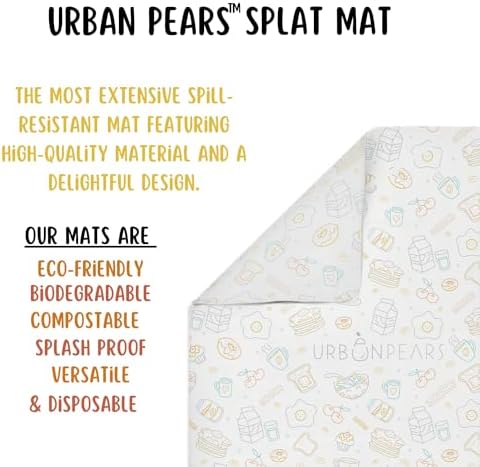 Disposable Splat Mats, 30 Pack, Eco-Friendly & Compostable, Baby Led Weaning - Image 3