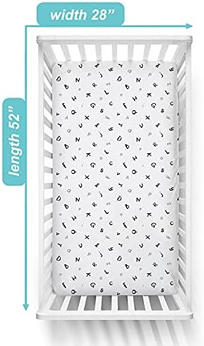 American Baby Company Cotton Fitted Crib Sheet 52x28" - Image 2