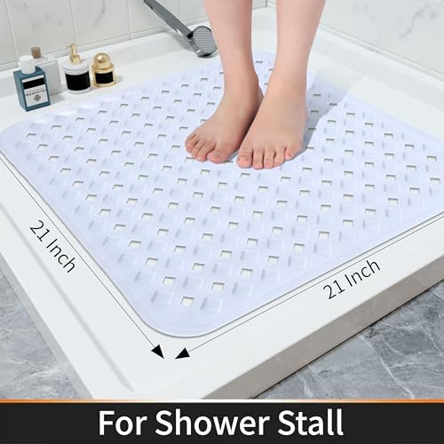 Yimobra Square Shower Mat Non Slip, Super Strong Suction Cups, Machine Washable - Image 4