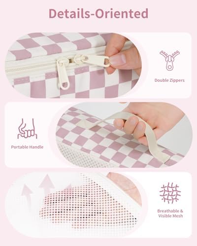 Narwey 7 Set Checkered Packing Cubes - Image 4