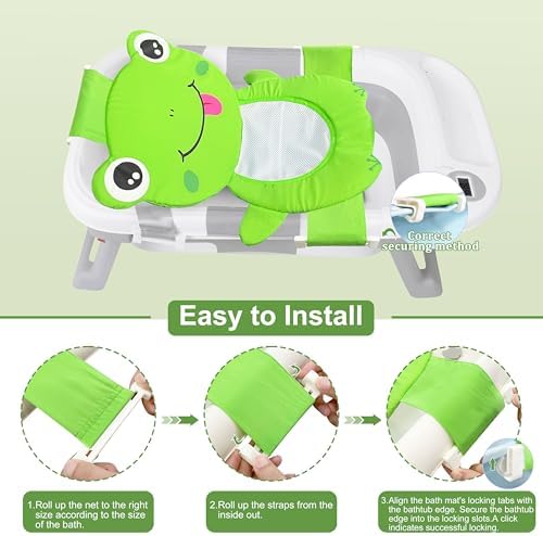 Baby Bath Seat Support Net, Quick Drying, Adjustable, Comfortable, Infant - Image 6