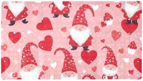 Bathtub Mat Non Slip 26.8x15.1 Inch, Gnomes by Anna+Cowper