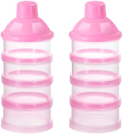 Accmor Formula Dispenser On The Go, 4 Compartments Stackable Formula Container by Accmor