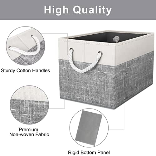 Fab totes Storage Bins 6-Pack, Foldable Storage Baskets - Image 4