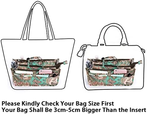 BTSKY Printing Handbag Organizers Inside Purse Insert - Image 6