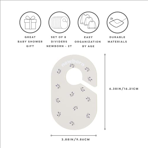 3 Sprouts Baby Closet Dividers, Newborn to 2T, 8 Piece Set - Image 3