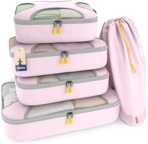 Shacke 5 Set Packing Cubes for Travel by Shacke