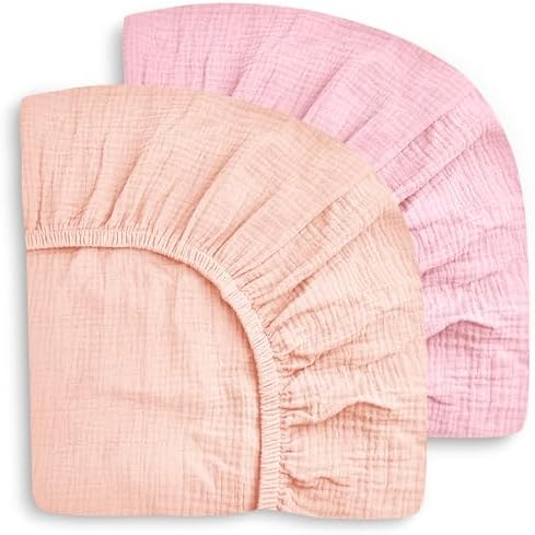 SWEET DOLPHIN 2-Pack Muslin Crib Sheets by SWEET+DOLPHIN