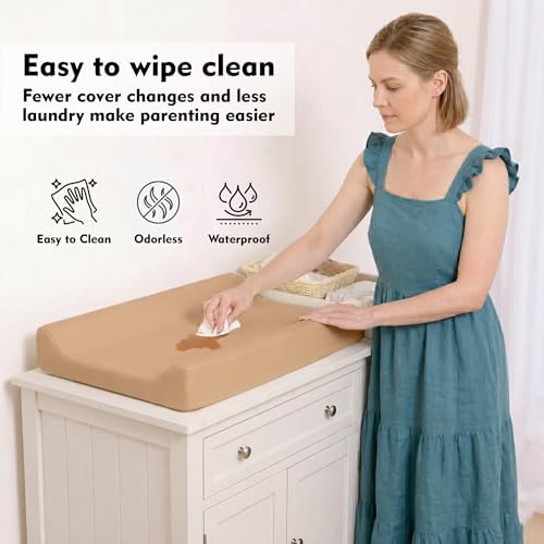 Waterproof Vegan Leather Baby Changing Pad Cover - Image 3