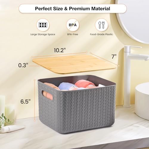 Ohmlove 4 Pack Storage Bins - Image 2
