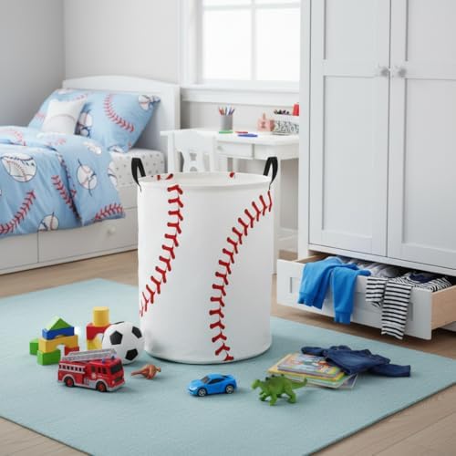 Baby Laundry Basket Baby Nursery Hamper Kids Laundry Basket Toy Storage Bin - Image 3