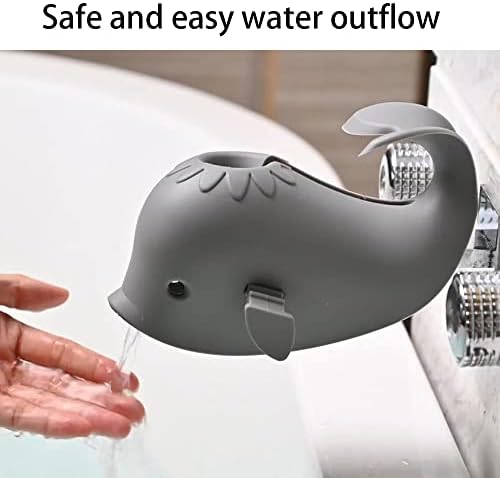 Silicone Whale Bath Spout Cover, Baby Faucet Safety Guard - Image 3