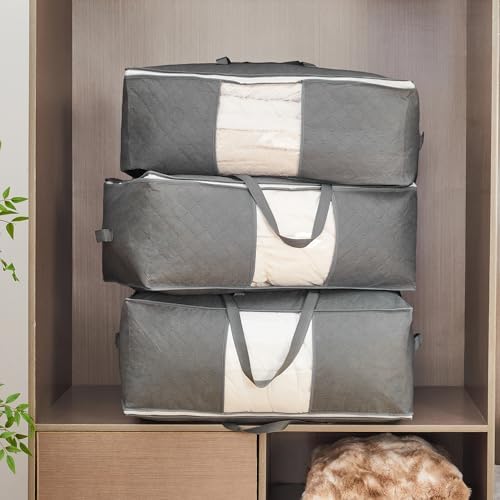 105L Extra Large Storage Bag for Blankets Comforters Bedding Clothes Pillow - Image 3