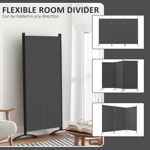 3 Panel Room Divider 6 Ft Folding Screen Room Dividers - Image 2