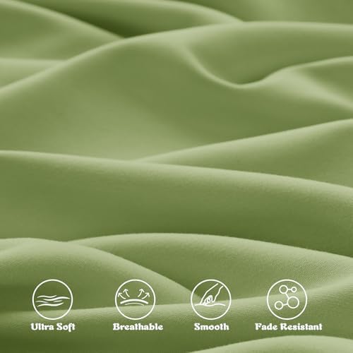 KKJIAF 3 Piece Sage Green Toddler Sheet Set - Image 7