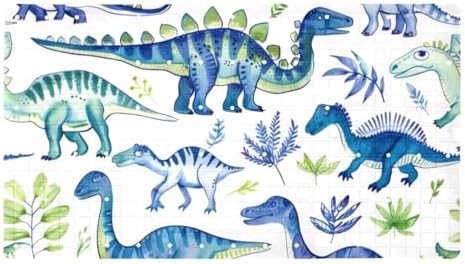 Bathtub Mat Non Slip 26.8x15.1In, Dinosaurs Bath Mat by Anna+Cowper