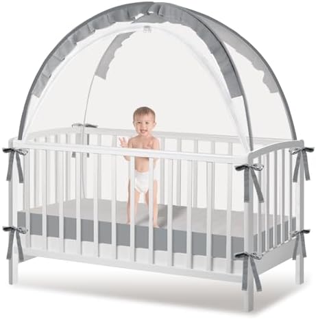 Crib Tent to Keep Baby from Climbing Out by Unknown