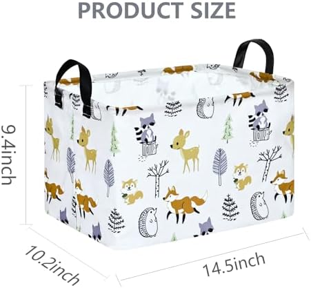 Baby Hamper Girls Storage Basket Collapsible Canvas Women Organizer Bin Gift - Image 2