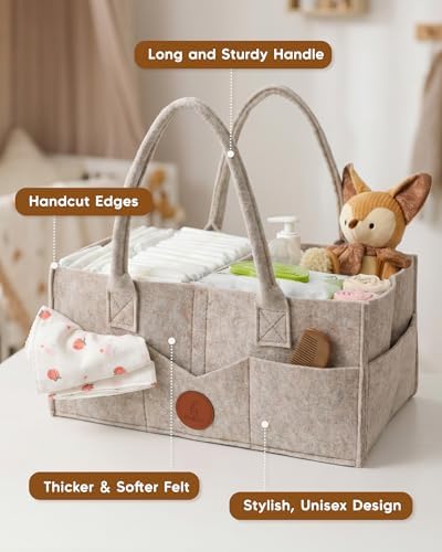 Maliton Felt Diaper Caddy Organizer - Image 3