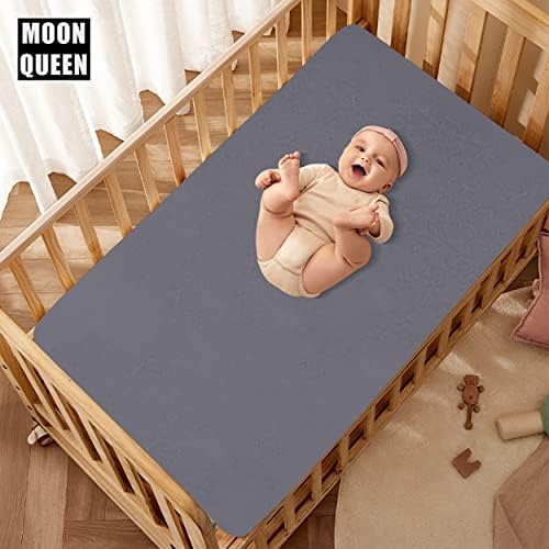 MOONQUEEN 2-Pack Baby Fitted Crib Sheets - Image 3