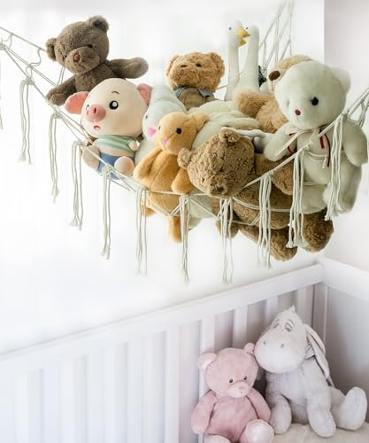 Stuffed Animal Storage Corner Hammock or Net, Toy Storage Hammock - Image 3