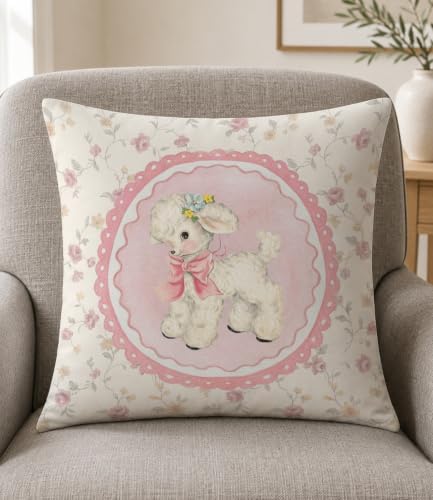 Lamb Pillow Cover 18x18 - Image 3