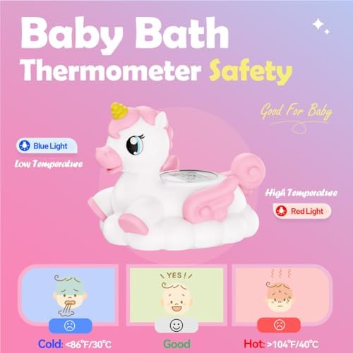 Baby Bath Thermometer Newborn Digital Unicorn Baby Bath Temperature Thermometer - Image 3