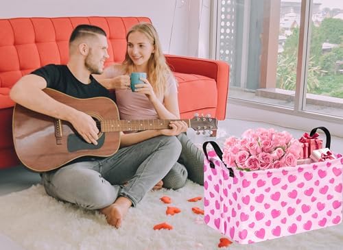 Valentine's Day Storage Basket Baby Hamper Collapsible Organizer Bin Gifts - Image 6