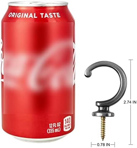 DeSS 4 Pack Curtain Holdbacks Curtain Tiebacks Hooks Wall Mounted Curtain Hooks - Image 7